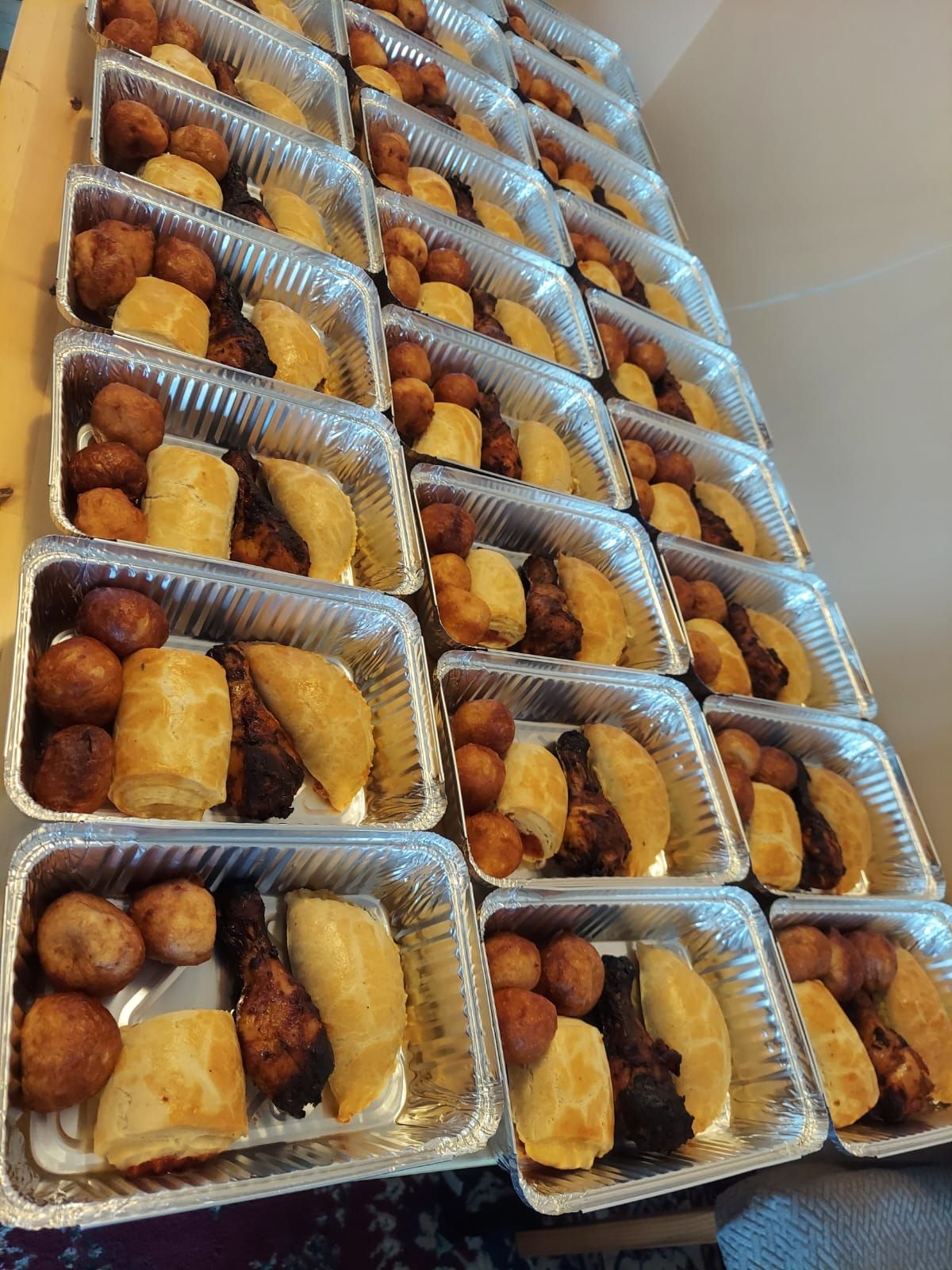 Party small chops platter by Metheq Cuisine